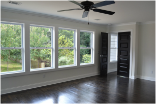 Standard double hung or casement windows